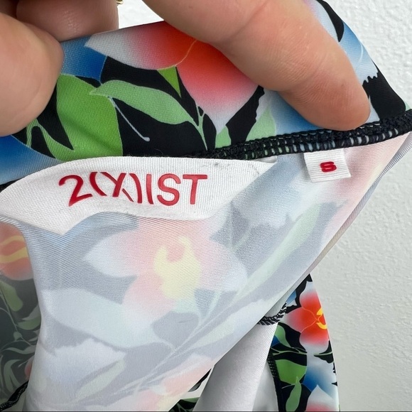 2(X)IST Men’s Cabo Swim Trunk in Orchid Print, Drawstring Waist, Size Small - Picture 3 of 4